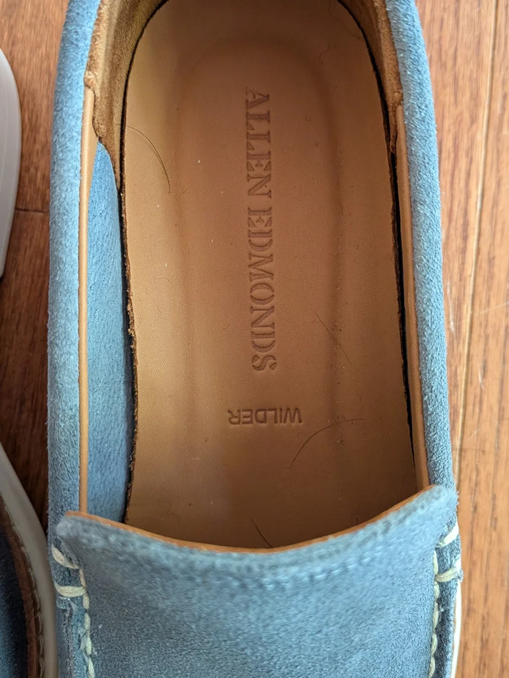 Allen Edmonds Men’s Suede Loafers in Slate Blue